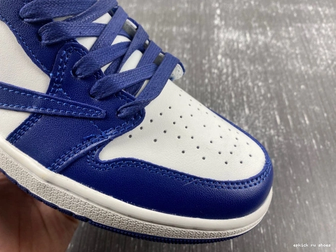 Cheap TRAVIS X JORDAN X OFF-WHITE CUSTOM AIR 1 SCOTT DM7890-101 0805